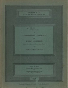 SOTHEBY’S IMPORTANT COLLECTION INDIAN SCULPTURE MINIATURES Gandhara Catalog 1967 - Picture 1 of 1