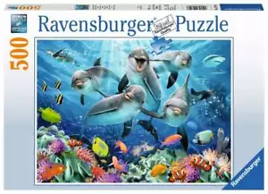 Rompecabezas Ravensburger - Delfines en el arrecife de coral 500 piezas - Imagen 1 de 1