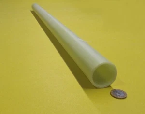 Phenolic G10FR4 Tube 1 5/8" OD x 1 3/8" ID x 1/8" Wall, 36" Long - Picture 1 of 10