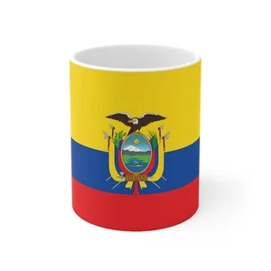 Ecuador Flag Coffee Mug  Hispanic Heritage Latin America Souvenir Cup - Picture 1 of 10