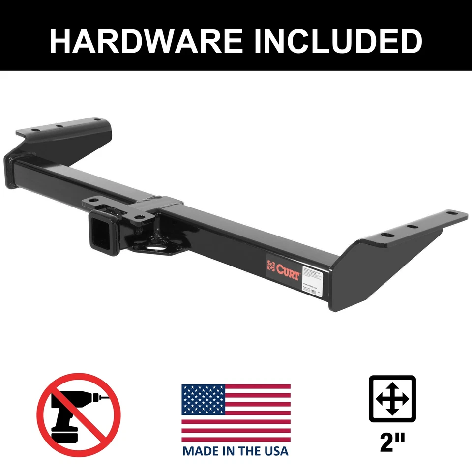 Chevrolet Avalanche 2500 2002 todo clase 4 enganche de remolque Curt, receptor de 2" Foto 1 de 4