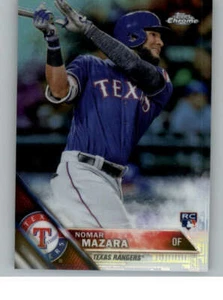 2016 Topps Chrome Refractors #164 Nomar Mazara (ref 137900) - Picture 1 of 2