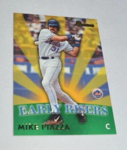 1995 BOWMAN - MIKE PIAZZA CATCHER NEW YORK METS EARLY RISERS CARD ER1 - Picture 1 of 5