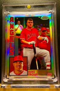 MIKE TROUT 💥TOPPS⚾️ CHROME RETRO REFRACTOR💥 1984 💥SSP 💥RARE💥 INVESTMENT