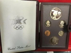 1983-S Prestige Set 6 Coins Proof Olympic w/SILVER First Year! - Picture 1 of 1