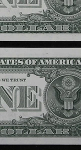 MULE/NON MULE CHANGEOVER PAIR $1 1981A Gem CU Fed. Reserve Notes E58885430C-31C - Picture 1 of 3