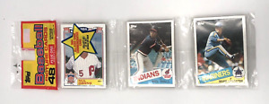 1985 TOPPS BASEBALL FACTORY SEALED 48 CARD RACK PACK PUCKETT CLEMENS ROOKIE YEAR