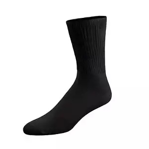 Thin Combed Cotton Diabetic Socks, Loose, Non-Binding Low-Crew Socks (Size 7-11) - Picture 1 of 30