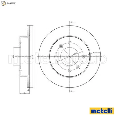 2x BRAKE DISC 23-0713 FOR HYUNDAI LANTRA/�/II/Mk/Break AVANTE/III/IV ELANTRA - Image 1 of 4
