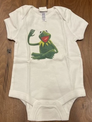 Disney Kermit the Frog Baby Graphic Bodysuit One Piece Size 3-6 Months NEW ✨ - Image 1 of 4