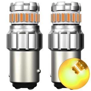 1157 LED Ámbar Amarillo Delantero Trasero Señal de Giro Aparcamiento DRL Bombillas de Alta Potencia Luz - Imagen 1 de 10