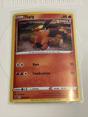Tepig SWSH172 SWSH: Sword & Shield Promo Cards Holo - Image 1 of 2