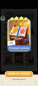 MONO GO 4 STAR STICKER WITH THE NAME OF PRESSED LEAVES WITH🔥SUPERFAST SENDING🔥 - Picture 1 of 1