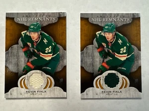 2021-22 Artifacts NHL Remnants Kevin Fiala NR-KF 2 Card Patch Lot - Bild 1 von 2