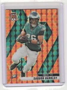 Saquon Barkley 2025 Panini Mosaic #212 Orange Prizm SP /199 Eagles - Picture 1 of 2