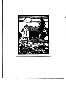 The Farm E. A. Boerner signed 5/4 Original Wood Block Print - Picture 1 of 1