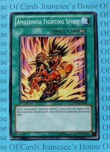 DREV-EN054 Amazoness Fighting Spirit Yu-Gi-Oh Card 1st Edition New - Picture 1 of 4