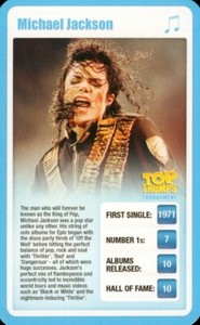 Michael Jackson,  Top Trumps Tournament Pop Stars  (2009)