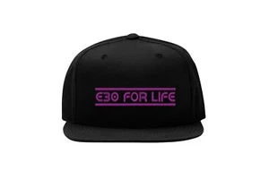 Classic Car E30 Retro Racing Rally Embroidered Snapback Baseball Cap Fullcap - Picture 1 of 4