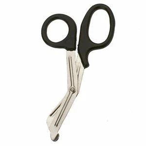 Emergency Trauma Sheers, Full Size 7 1/4", Stainless, Black Handle. Ships Free.. - Picture 1 of 8