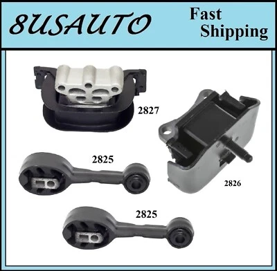 4 PIEZAS MONTAJE MOTOR Y TRANS APTO PARA SATURN SC, SC1, SC2, SL, SL1, SL2, SW1, SW2 1.9L Foto 1 de 4