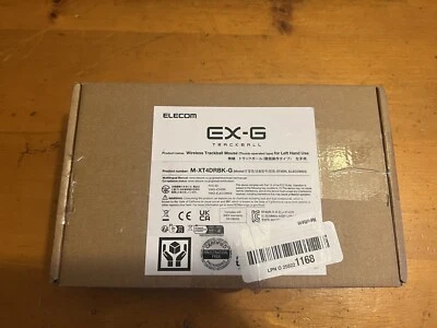 ELECOM EX-G Left Handed Trackball Mouse 2.4 GHz USB Wireless - Image 1 of 2