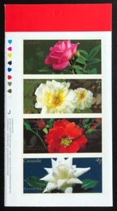 CANADA 2001 FLOWERS, ROSES Sc 1914a MNH BOOKLET PANE - Picture 1 of 1