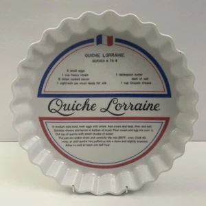 Vintage Quiche Lorraine Recipe Dish - Glenwood Collection - Made in Japan - Bild 1 von 11