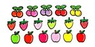 Strawberry Apple Cherry Fruit Embroidered Sew On Iron On Patch Craft Badge