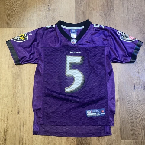 Baltimore Ravens Jersey Joe Flacco Youth MEDIUM Kids Boys Reebok Football Vtg Cover