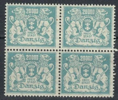 Danzig - 1920 ☀ Block of four Michel Nr. 153 ☀ MNH** - Image 1 of 2