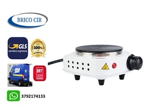 Fornello Elettrico 500 W Regolabile Piastra in Ghisa Viaggio Campeggio 10 cm - Foto 1 di 6