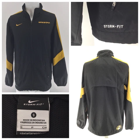Mizzou Tigers Nike Storm-Fit Jacket S Men Black Full Zip Sewn On Mint YGI S3-67 Cover