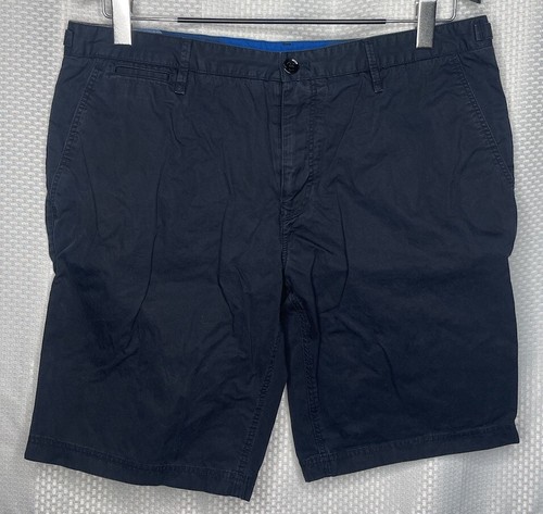 BURBERRY BRIT UOMO CHINO CORTO J FLY 5 TASCHE BLU NAVY TAGLIA 36