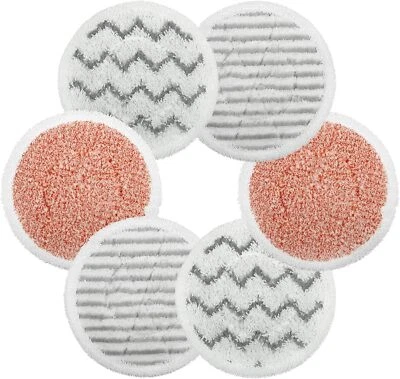 6 Pack S8201 S8001 S7001 S7201 S7005 Steam Mop Pads For Shark S7000 S7020 Scrub - Image 1 of 4