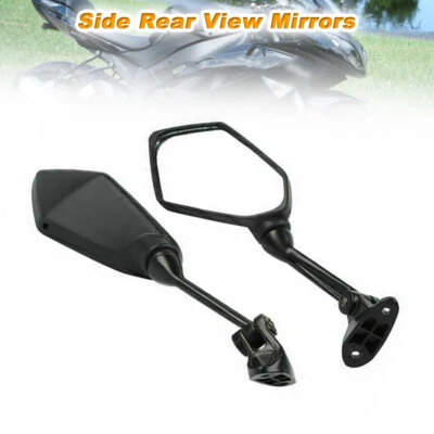 Side Rear View Mirrors Rear View Black Fits For KAWASAKI NINJA ZX6R 2009-2012 - Image 1 of 4