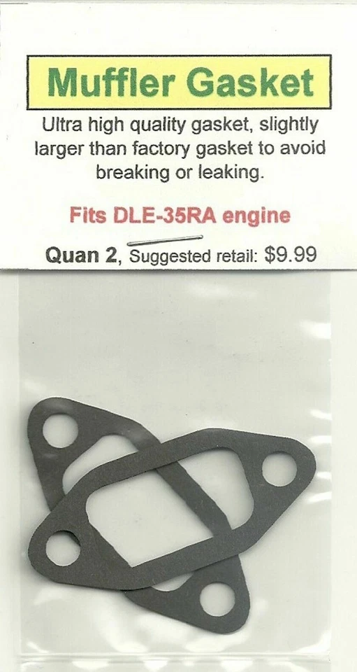 DLE-35RA Exhaust/Muffler Gasket 2 Pack NIP - Image 1 of 1