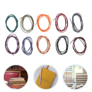 10 Pcs Nylon Rope Tie Travel Connecting Insert Strap Book Elastic - Picture 1 of 12