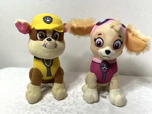 Paw Patrol Skye & Rubble set of 2 - 8" Stuffed Animal Plush - Picture 1 of 9