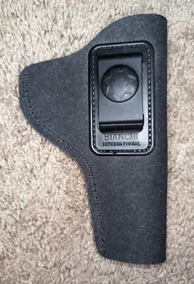 Lightweight Bianchi Belt Clip Gun Holster - Black - Great Condition! - Image 1 of 4