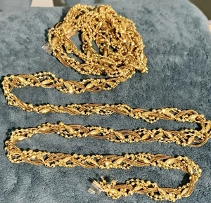 BEAUTIFUL GOLD BRAIDED GARLAND FOR CHRISTMAS TREE!!! - Picture 1 of 5