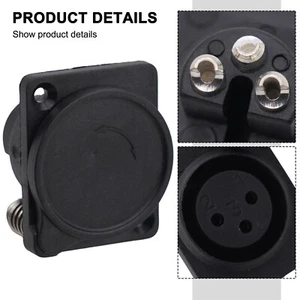 XLR 3-pin Socket Charging Port/socket Welding Wire For Audio Mobility Scooter - Picture 1 of 24