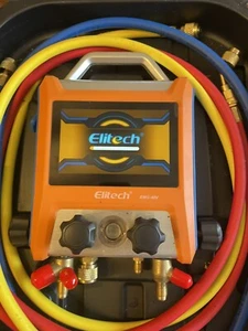 Elitech EMG-40V Intelligent Digital Manifold Kit 4 Valves Pressure Gauge Vacuum - Picture 1 of 7