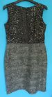Paul Costello B/W print/texture sleeveless sheath dress size 14/40