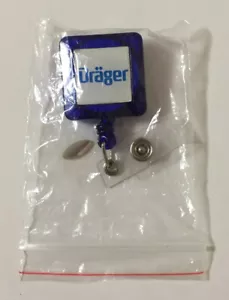 Drager/ Draeger Retracting Card/Badge Reel BLUE, 3 Feet Extraction - Brand New - Picture 1 of 3