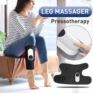 Leg Massager For Circulation Calf Heat Air Compression Muscles Relax Pain Relief - Picture 1 of 10