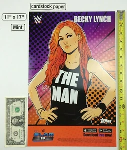 Becky Lynch The Man Wrestlemania 11 x 17 Poster 2019 NYCC Topps SLAM 19 WWE - Picture 1 of 5