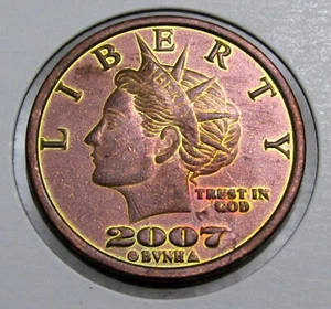 2007 NORFED Liberty 1 oz. Kupfer rund (A23) - Bild 1 von 2