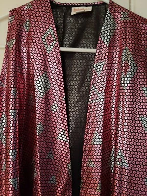 Lularoe Nuevo con Etiquetas Elegante Estampado de Lentejuelas Joy Xs Rosa y Plata Foto 1 de 4