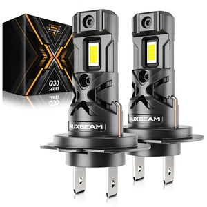 AUXBEAM 1:1 H7 LED Headlight Kit High Low Beam Bulbs 6500K White Super Bright - Picture 1 of 12